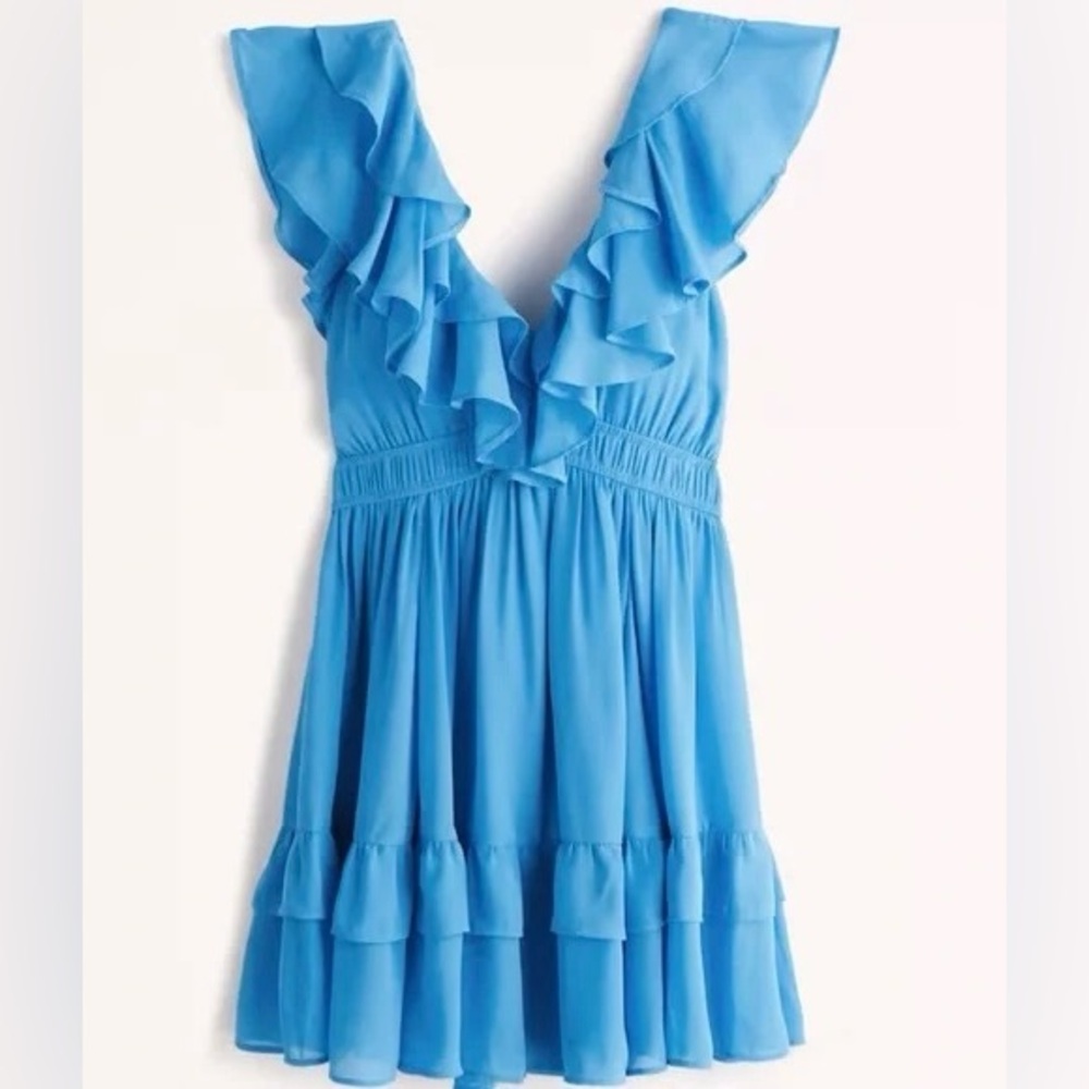 Abercrombie Ruffle Flutter Sleeve Mini Dress